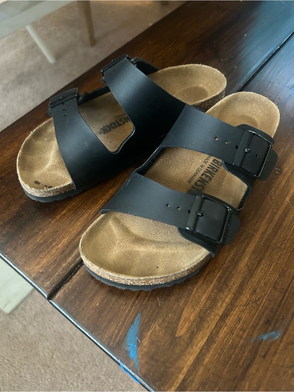 Birkenstock Black Two-Strap Women’s Arizona Sandals